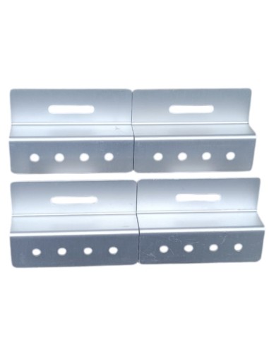 Kit soporte universal 4 piezas blanco para placa solar.