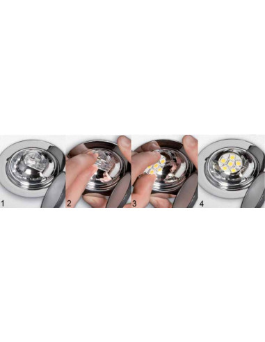 Lâmpada led camping motorhome g4 bipin para luz de teto