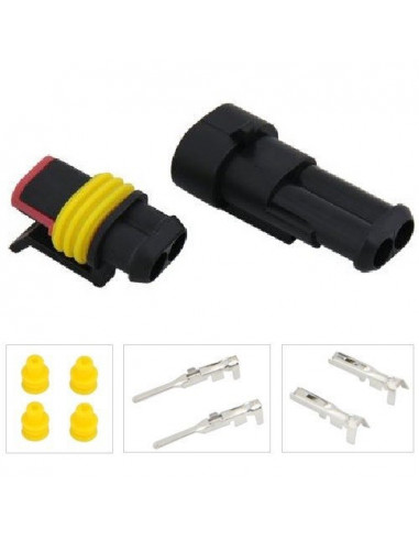 2-wire waterproof splice connector