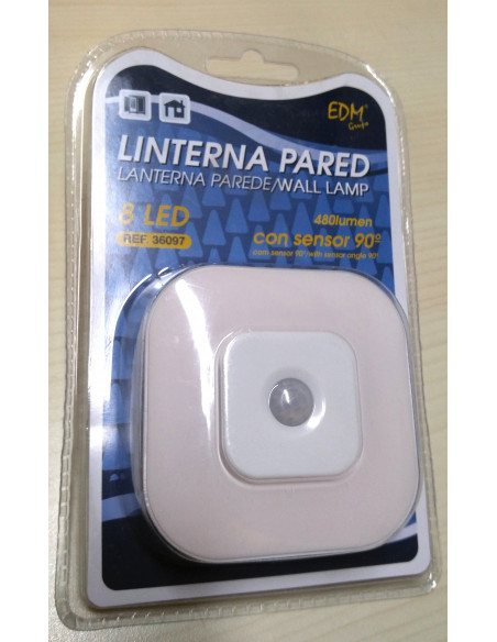 Luz de teto led com sensor de movimento. operado por bateria
