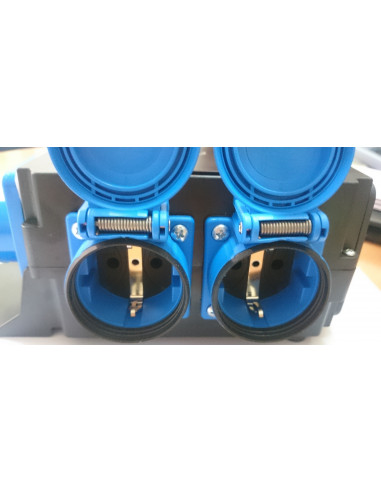 Distribuidor de corriente con tomas exteriores Schuko