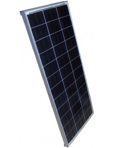 NOMA - Ensemble de panneau solaire cristallin 100 W 12V avec support et  contrôleur de charge