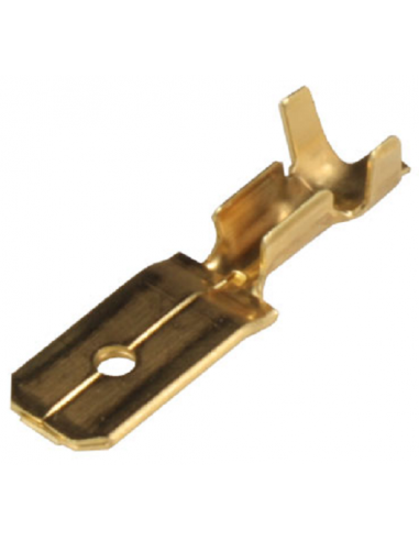 6.3mm brass male faston terminal