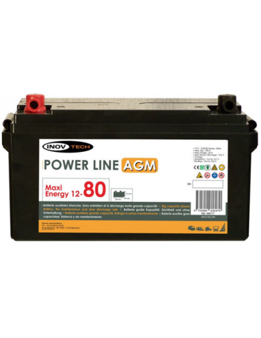Batería auxiliar Power Line 80 AGM - Inovtech