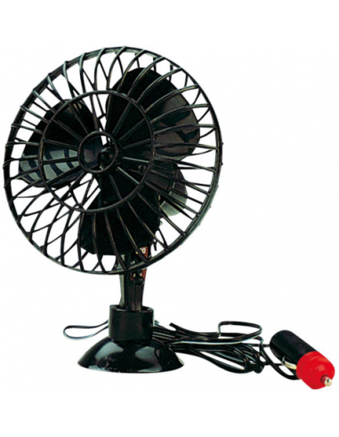 12V oscillating fan with suction cup