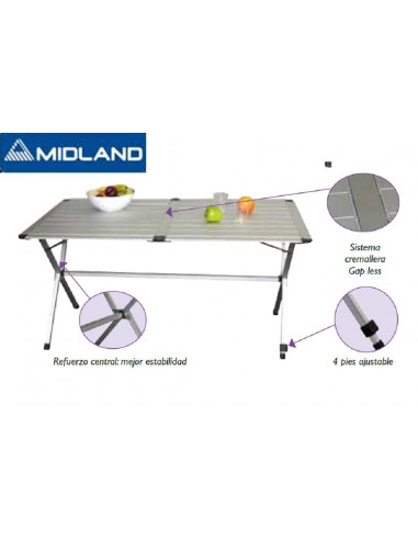 Alu Klapptisch 4 Personen 110cm