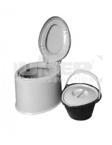 WC portatile 'Optitoil' di Brunner 7 litri con sedile e coperchio