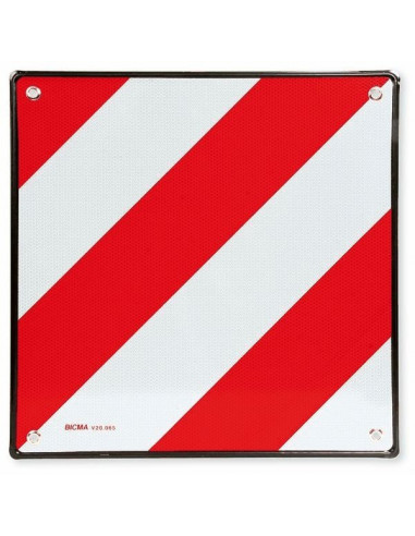 50 x 50 reflektierendes V20-Schild oder -Paneel für ausgehende Fracht. Aluminium