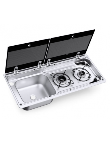 Gas cooker with sink on the left Dometic MO 9722 L