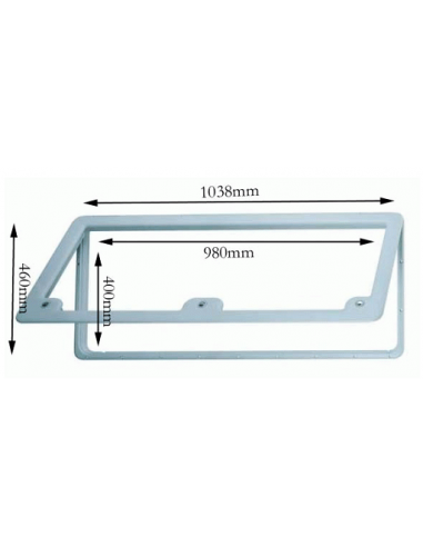 Auxiliary door Thetford VI white frame