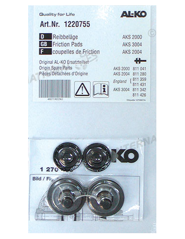 Anilhas de fricção Alko Modelos 2000/2004/3004
