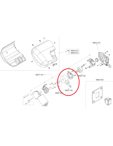 Torno para manivela disse F45 IL / TI / L FLAME