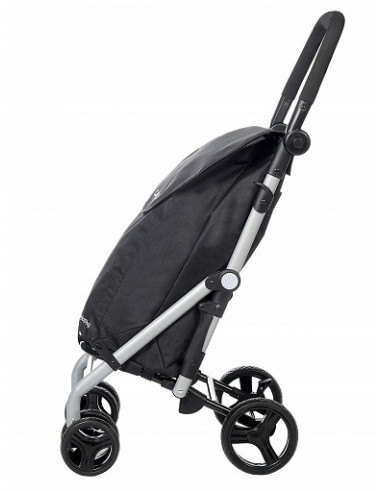 Carrello shopping molto pieghevole , nero Lett 430 Carlett