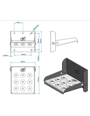 Klappbarer Parkkeil aus Stahl SPP SP-01 |