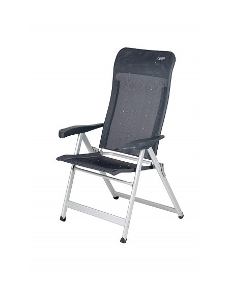 Chaise pliante en aluminium Anthracite Crespo