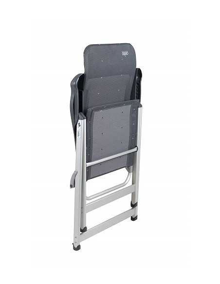 Chaise pliante en aluminium Anthracite Crespo