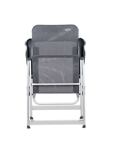 Chaise pliante en aluminium Anthracite Crespo