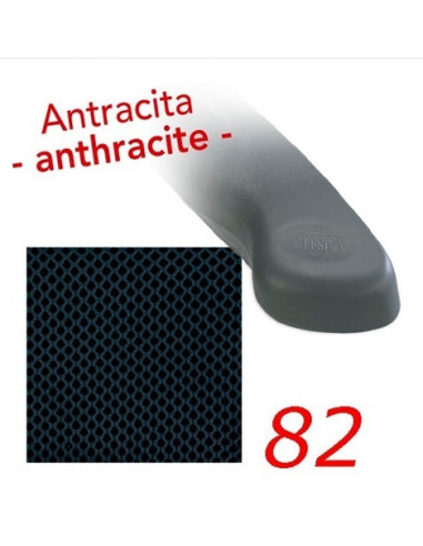 Cadeira dobrável de alumínio Air Elegant Compact Antracite Crespoo