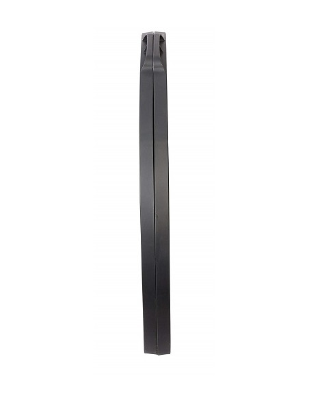 Table ovale en aluminium gris 120 x 90 cm Curled