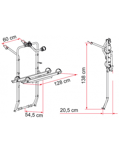 Portabicis Carry Bike Fiamma  Mercedes Vito hasta el año 2004