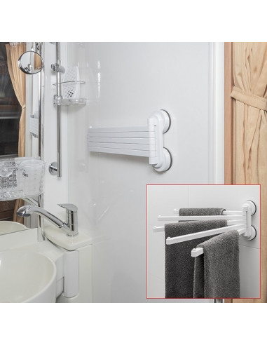 under bathroom sink towel rail