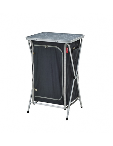 Gray and Black Folding Storage Cabinet