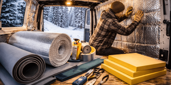 Cómo aislar tu furgoneta camper para el frío sin gastar de más